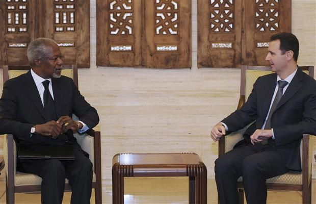 Annan and Assad: Negotiations West wishes to fail