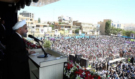 President Rouhani says Iran will not give in to pressure