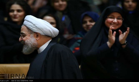 Rouhani Hails Women’s Role Weeks before Elections