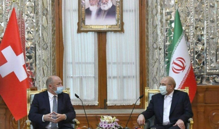 Iranian, Swiss parliament speakers hold talks