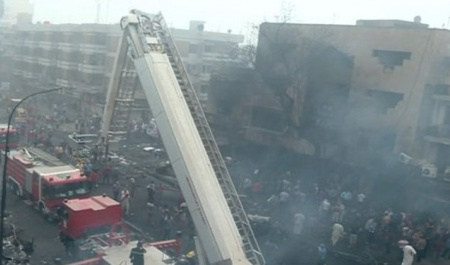 تصاویر: انفجار با بغداد چه کرد؟