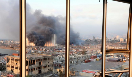 انفجار مهیبی که بیروت را ویران کرد